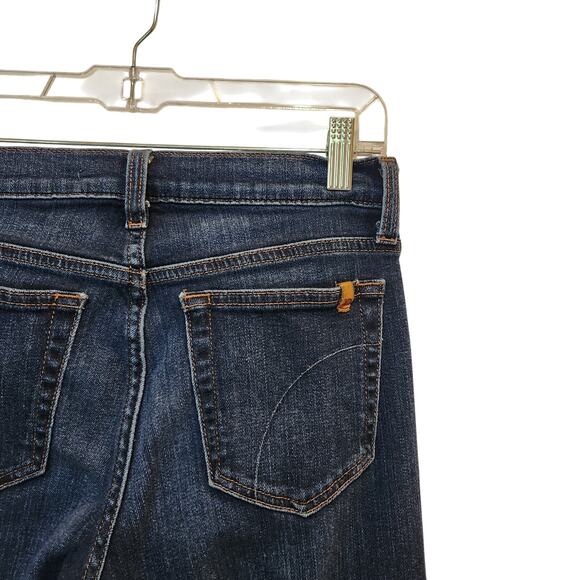 Joe's Jeans Blue Dark Denim Mid Rise Classic Casual Ankle Skinny Jeans Size 27 - Picture 6 of 9